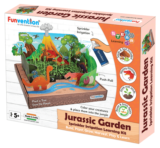Funvention Jurassic Garden DIY Sprinkler Irrigation Kit for Kids (5+ Years) | STEAM Learning Kit (Copy)