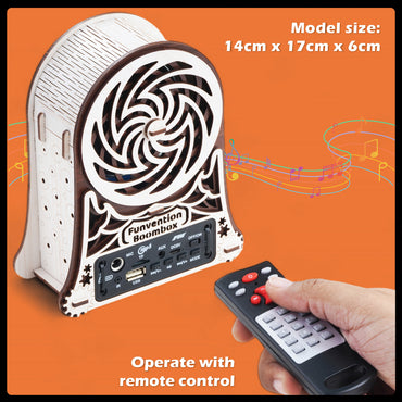 Boombox Portable DIY Bluetooth Speaker with FM Radio Kit for Kids (8+ Years) | STEAM Learning Utility Kit