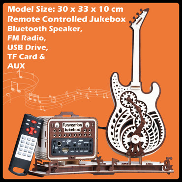 Guitar Jukebox DIY Bluetooth Speaker with FM Radio Kit for Kids (8+ Years) | STEAM Learning Utility Kit