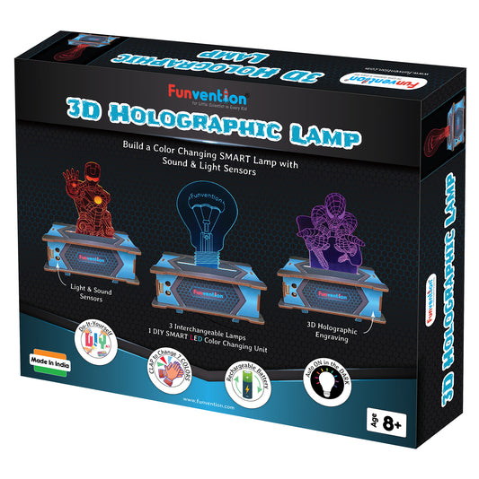3D Holographic Superhero Smart Lamp DIY STEM Activity Kit for Kids | Ages 8+