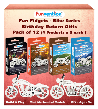 Fun Fidgets - Bike Series - Birthday Return Gift Combo