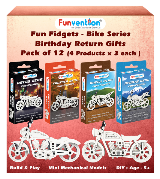 Fun Fidgets - Bike Series - Birthday Return Gift Combo