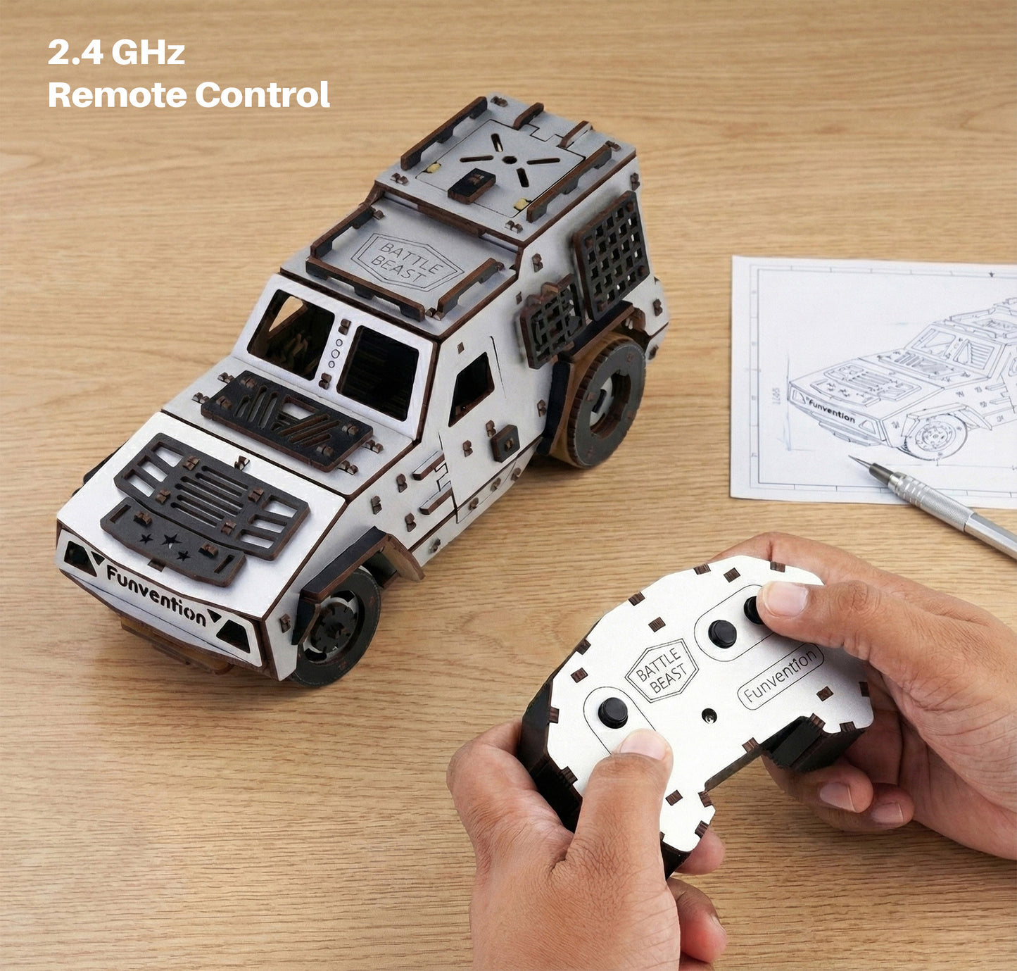 Battle Beast | DIY 2.4GHz Remote Control Car Model | STEM Learning | 8+ Years