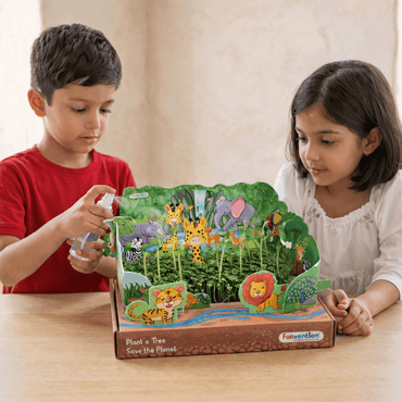 Funvention Jungle Garden DIY Sprinkler Irrigation Kit for Kids (5+ Years) | STEAM Learning Kit