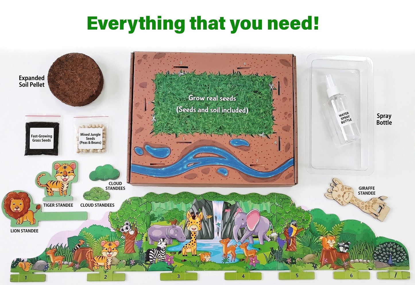 Funvention Jungle Garden DIY Sprinkler Irrigation Kit for Kids (5+ Years) | STEAM Learning Kit