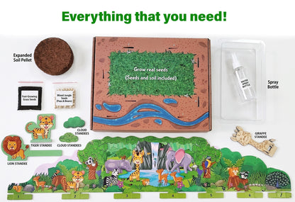 Funvention Jungle Garden DIY Sprinkler Irrigation Kit for Kids (5+ Years) | STEAM Learning Kit