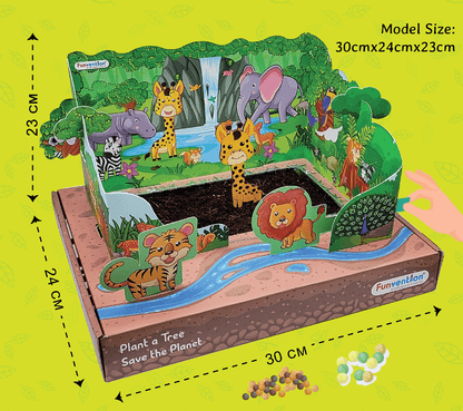 Funvention Jungle Garden DIY Sprinkler Irrigation Kit for Kids (5+ Years) | STEAM Learning Kit