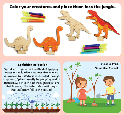 Funvention Jurassic Garden DIY Sprinkler Irrigation Kit for Kids (5+ Years) | STEAM Learning Kit (Copy)