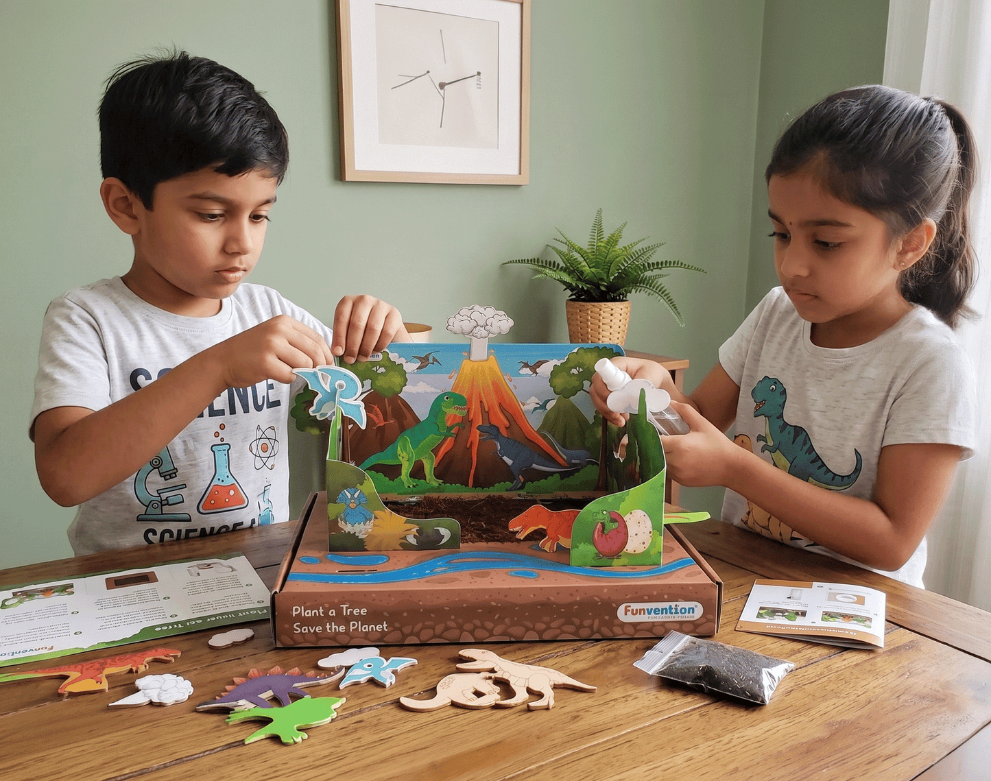 Funvention Jurassic Garden DIY Sprinkler Irrigation Kit for Kids (5+ Years) | STEAM Learning Kit (Copy)