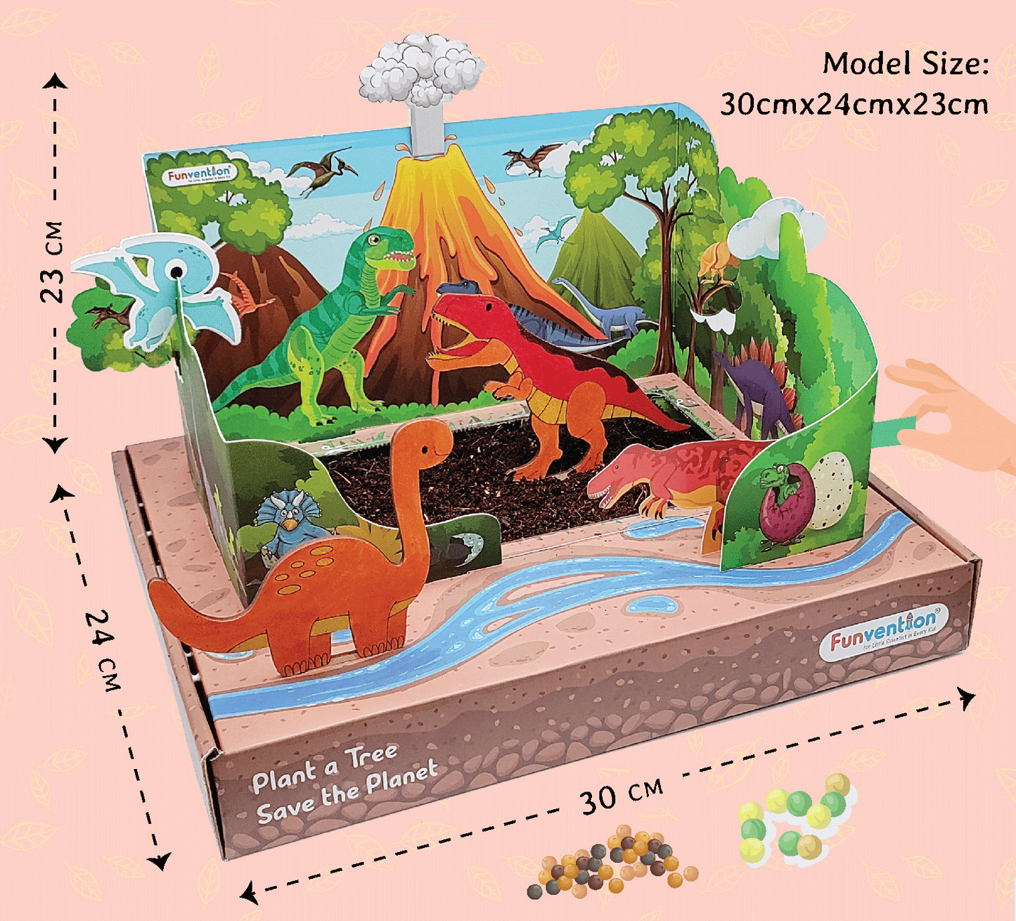 Funvention Jurassic Garden DIY Sprinkler Irrigation Kit for Kids (5+ Years) | STEAM Learning Kit (Copy)
