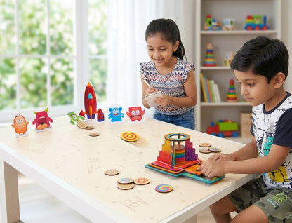 Funvention DIY Disc Launcher Kit for Kids (6+ Years) | Build, Paint & Play STEM Toy