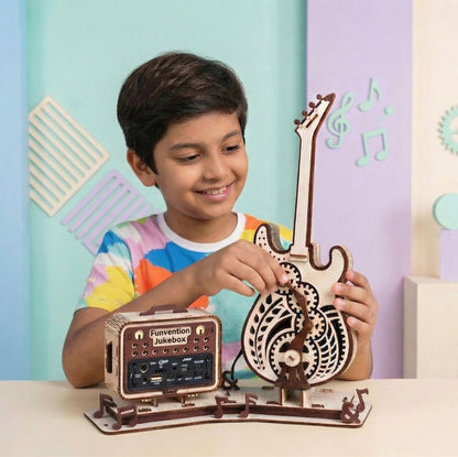 Guitar Jukebox DIY Bluetooth Speaker with FM Radio Kit for Kids (8+ Years) | STEAM Learning Utility Kit