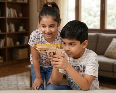 Funvention DIY Handgun Mechanical Model Kit for Kids (8+ Years)