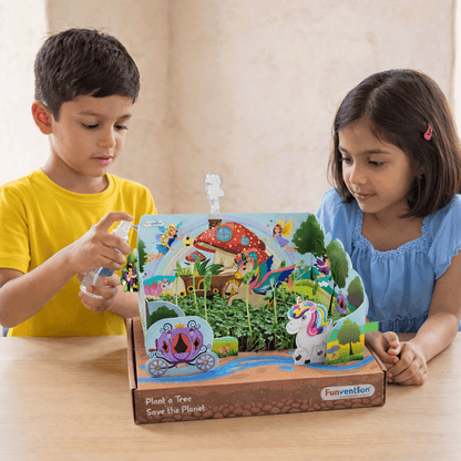 Funvention Unicorn Magic Garden DIY Sprinkler Irrigation Kit for Kids (5+ Years) | STEAM Learning Kit (Copy) (Copy)