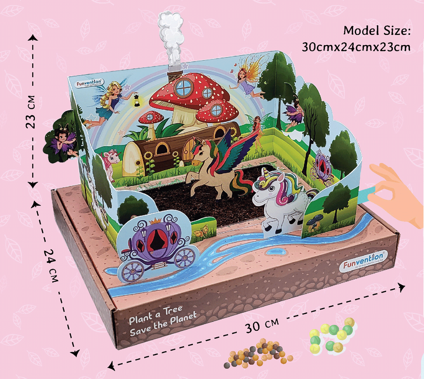 Funvention Unicorn Magic Garden DIY Sprinkler Irrigation Kit for Kids (5+ Years) | STEAM Learning Kit (Copy) (Copy)