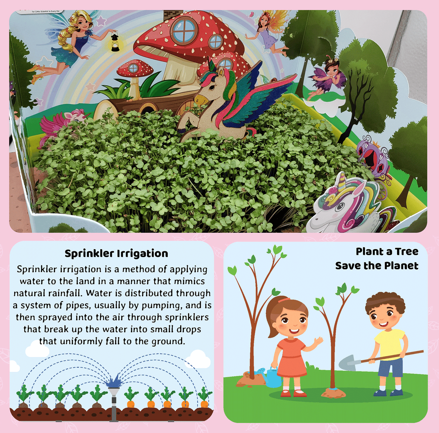 Funvention Unicorn Magic Garden DIY Sprinkler Irrigation Kit for Kids (5+ Years) | STEAM Learning Kit (Copy) (Copy)