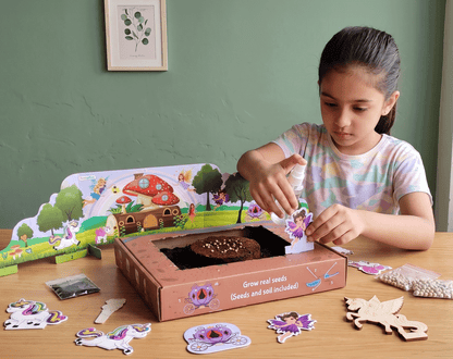 Funvention Unicorn Magic Garden DIY Sprinkler Irrigation Kit for Kids (5+ Years) | STEAM Learning Kit (Copy) (Copy)
