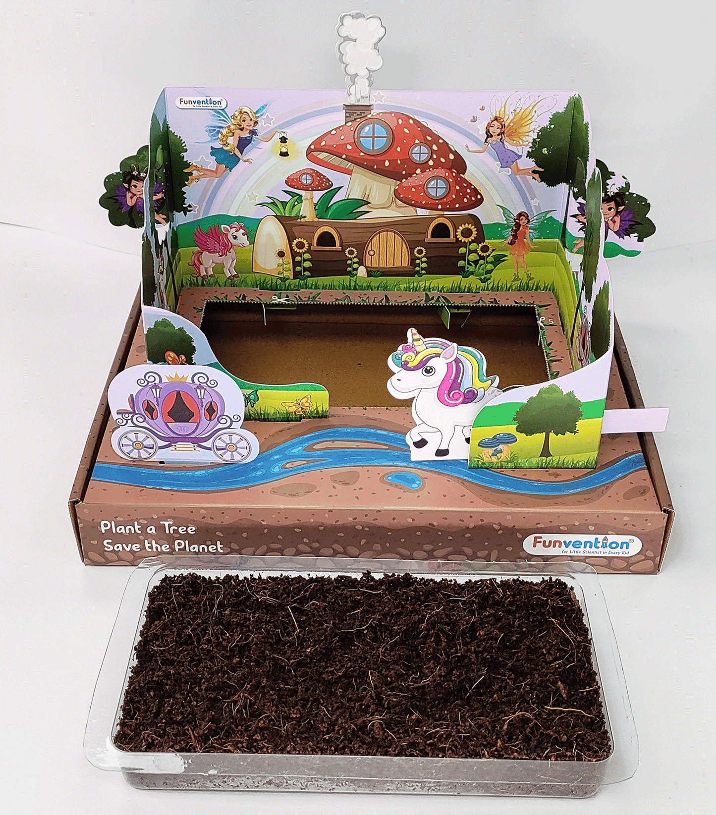 Funvention Unicorn Magic Garden DIY Sprinkler Irrigation Kit for Kids (5+ Years) | STEAM Learning Kit (Copy) (Copy)