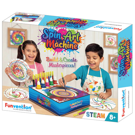 Funvention Spin Art Machine | STEAM DIY Toy for Kids |Ages 8+