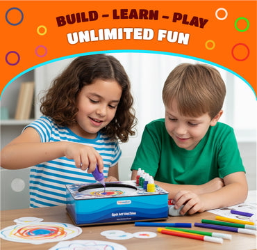 Funvention Spin Art Machine | STEAM DIY Toy for Kids |Ages 8+