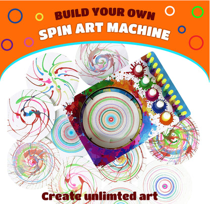 Funvention Spin Art Machine | STEAM DIY Toy for Kids |Ages 8+