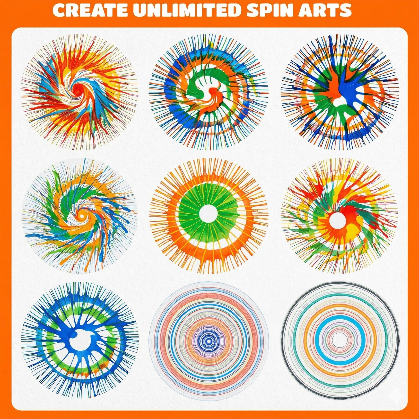 Funvention Spin Art Machine | STEAM DIY Toy for Kids |Ages 8+