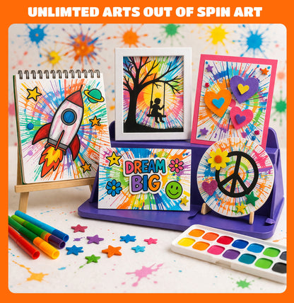 Funvention Spin Art Machine | STEAM DIY Toy for Kids |Ages 8+