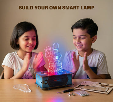 3D Holographic Superhero Smart Lamp DIY STEM Activity Kit for  Kids | Ages 8+