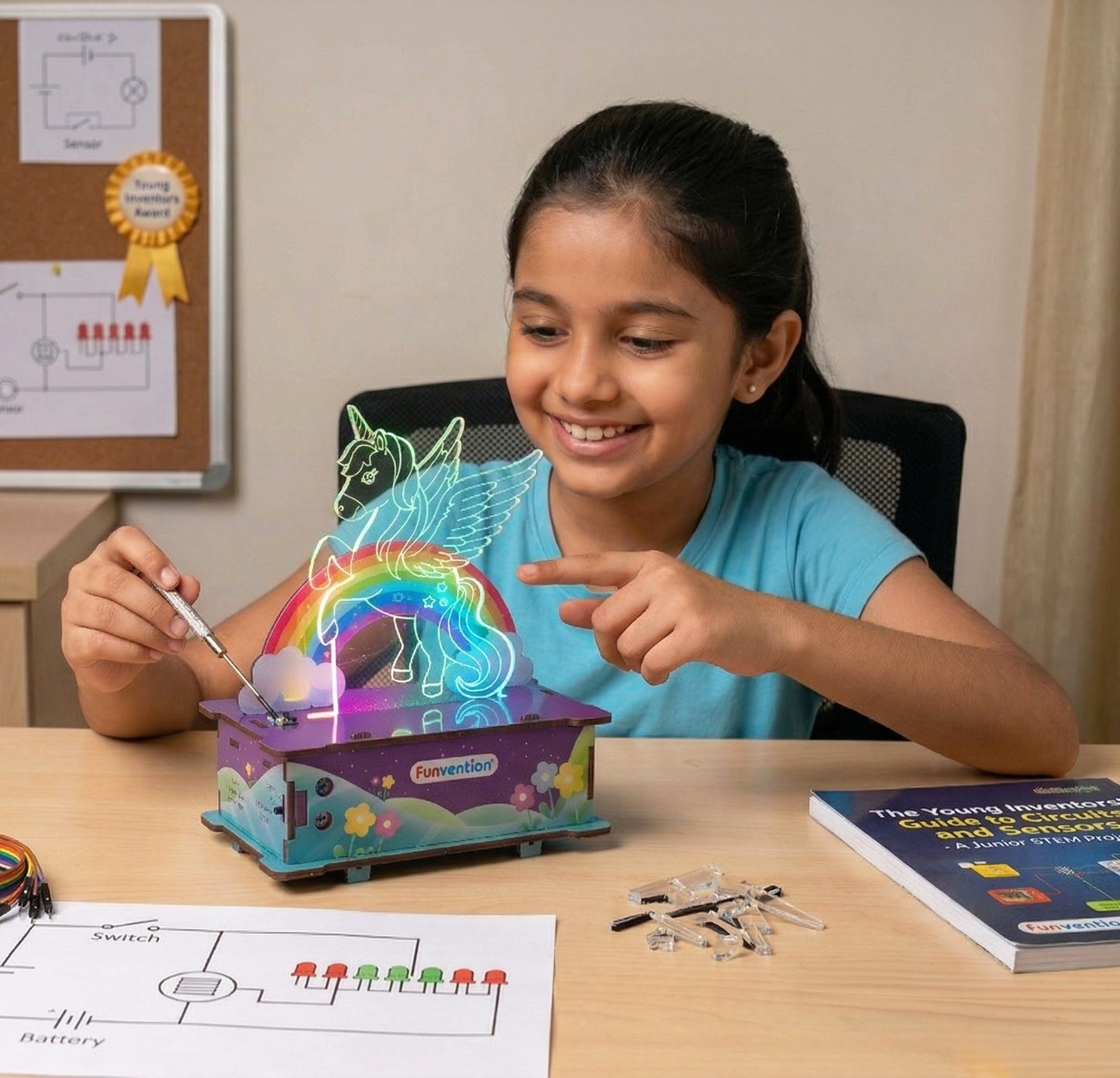 Fairytale & Unicorn Smart Lamp DIY STEM Activity Kit for Girls |Ages 8+