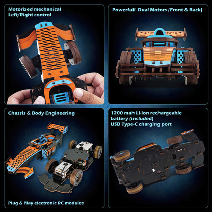 F1 Racer | DIY 2.4GHz Remote Control Car Model | STEM Learning | 8+ Years