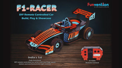 F1 Racer | DIY 2.4GHz Remote Control Car Model | STEM Learning | 8+ Years
