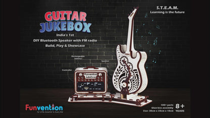 Guitar Jukebox DIY Bluetooth Speaker with FM Radio Kit for Kids (8+ Years) | STEAM Learning Utility Kit