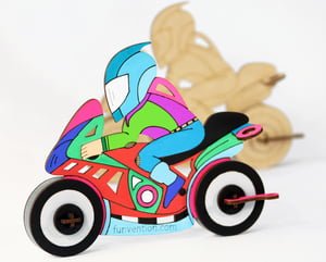 3D Coloring Model - Bike