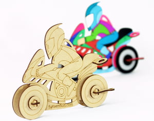 3D Coloring Model - Bike