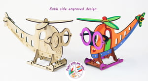 3D Coloring Model - Helicopter