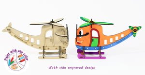 3D Coloring Model - Helicopter