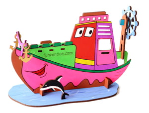 3D Coloring Model - Ship