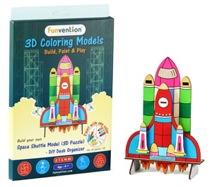 3D Coloring Model - Space Shuttle