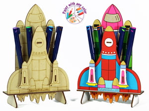 3D Coloring Model - Space Shuttle