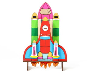 3D Coloring Model - Space Shuttle