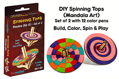 Spinning Tops (Mandala Art) - Pack of 24