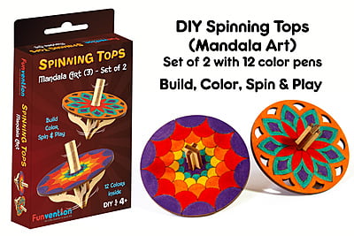 Spinning Tops (Mandala Art) - Pack of 24