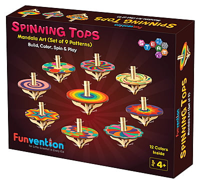 Spinning Tops (Mandala Art - Set of 9)