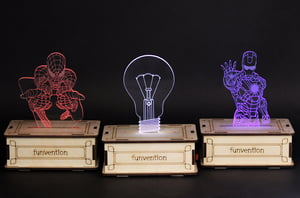 3D Holographic DIY Lamp