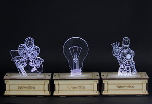 3D Holographic DIY Lamp