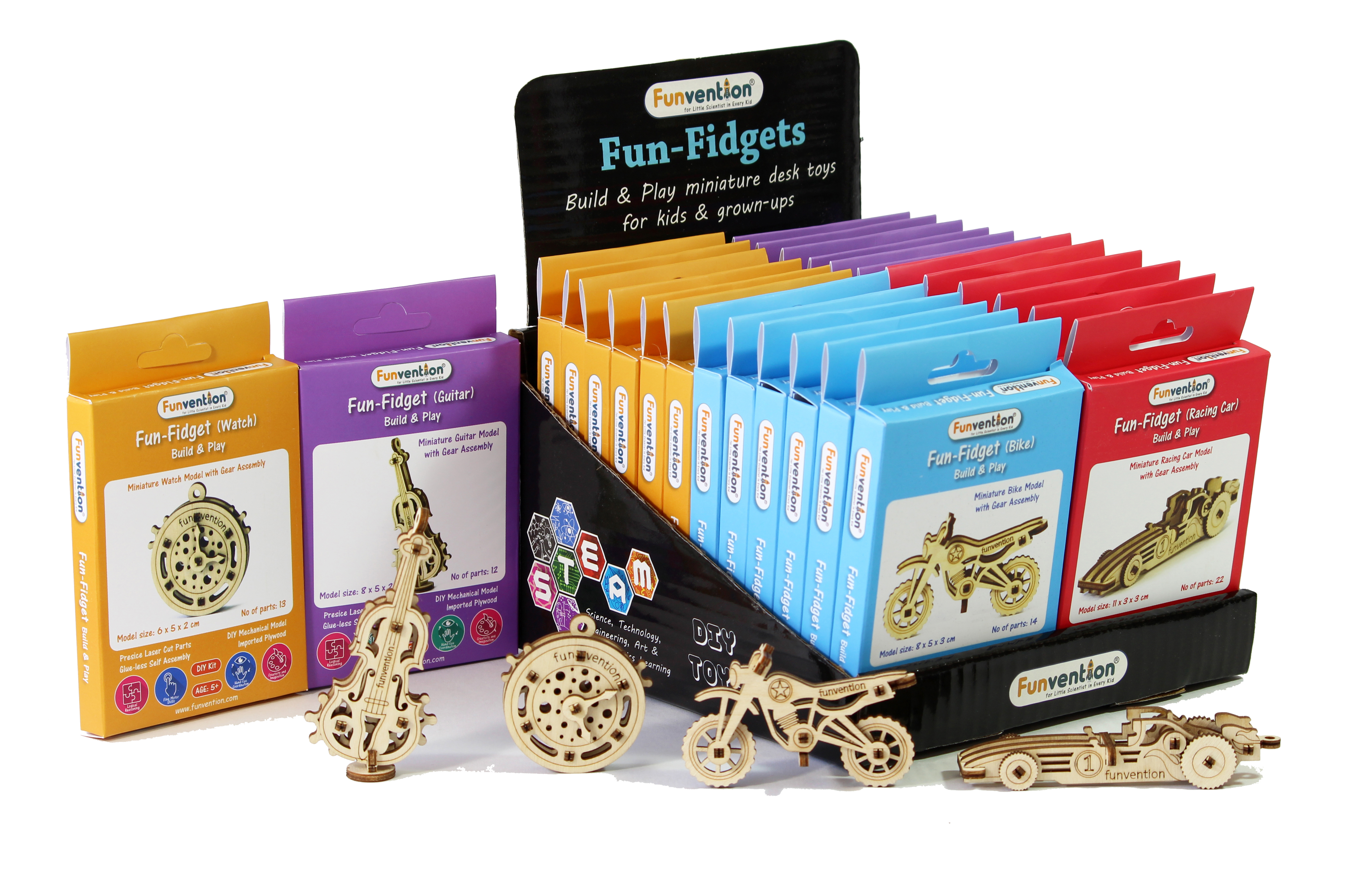 Fun Fidgets - Assorted - Pack of 24 Models