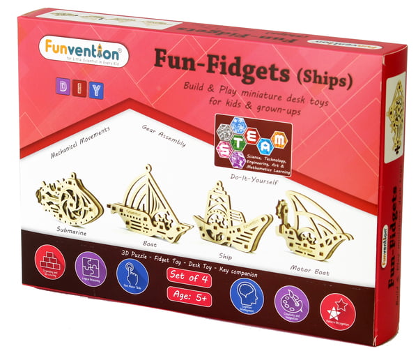 Fun Fidgets - Ships - Set of 4 Models