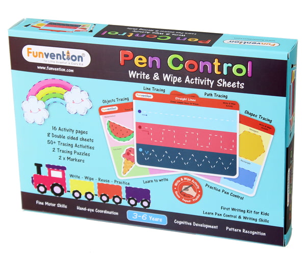 Pen Control Write and Wipe Activity Cards