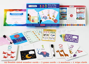 123 Write and Wipe Activity Cards