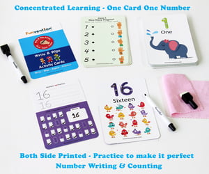 123 Write and Wipe Activity Cards